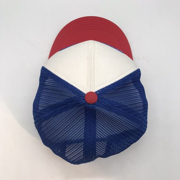 Vintage American Needle USA Flag Cap Snapback Mesh Rubber Patch Foam Front Hat - Picture 6 of 9
